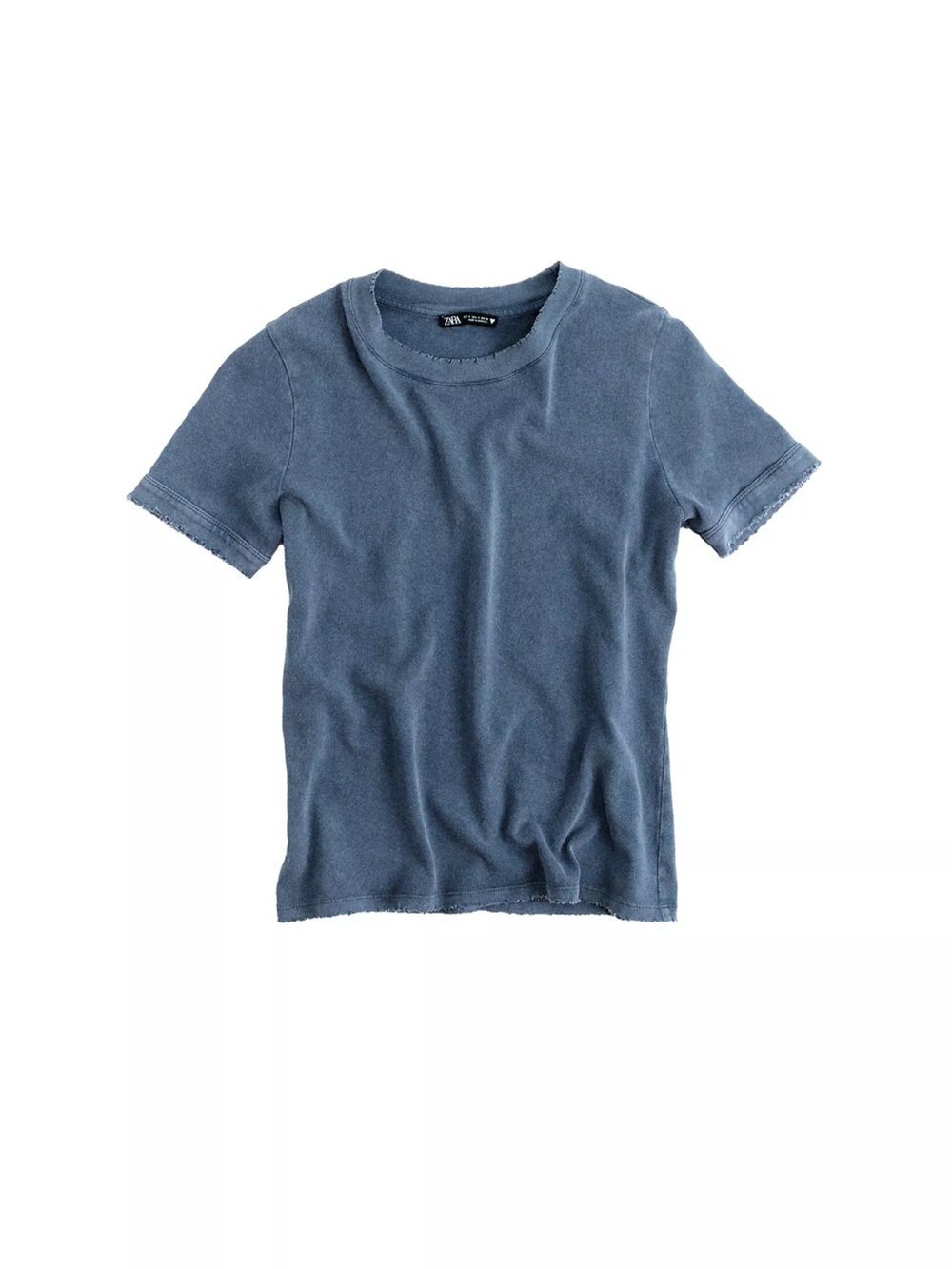 Zara Ripped Washed Effect Cotton Tshirt